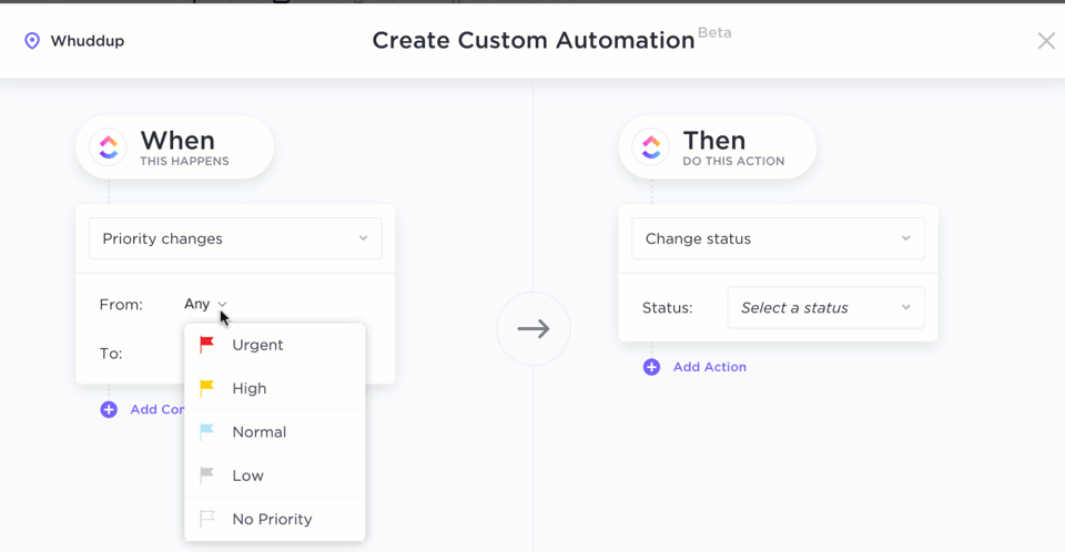 Automatisations ClickUp